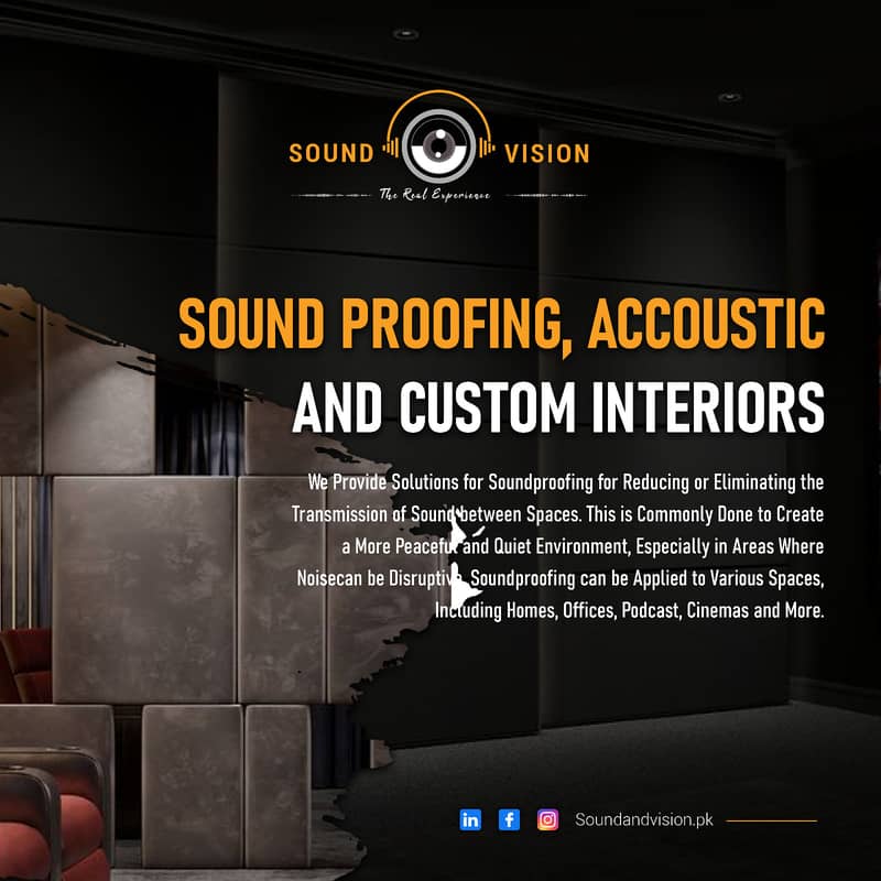High-Performance Audio, Video, Cinema Theaters and soundproofing 1