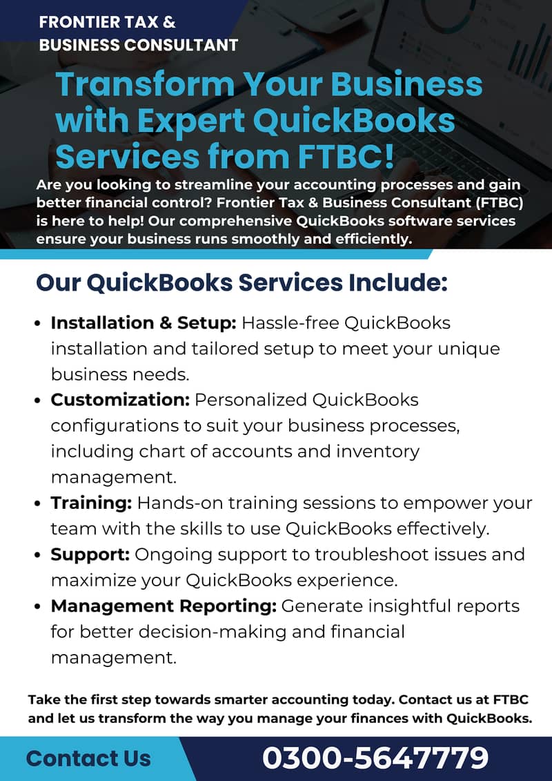 Tax/Return/NTN/GST/E-filing/Notices/QuickBooks/Company Registration 3