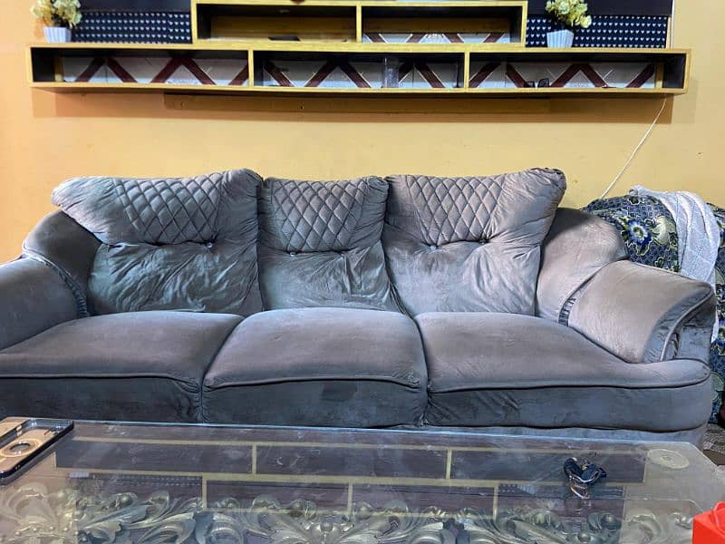 Complete Sofa Set With Table Argent Sale 4