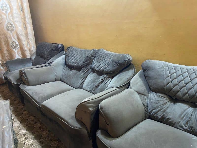 Complete Sofa Set With Table Argent Sale 5