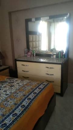 Double Bed With Side Table & Dressing 0