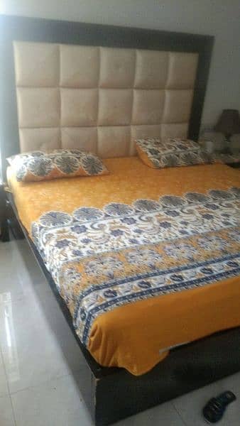Double Bed With Side Table & Dressing 2