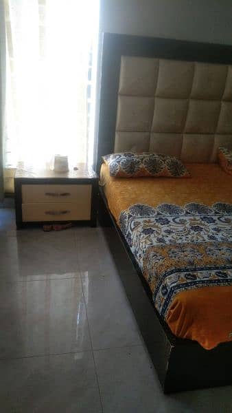 Double Bed With Side Table & Dressing 3
