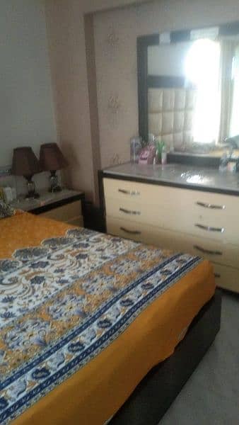 Double Bed With Side Table & Dressing 4