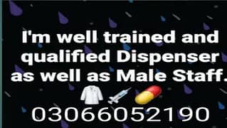 I am professional Dispenser Qualified from PMF Lahore 2014.