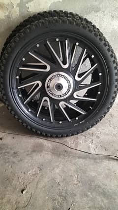 CG 125 alloy wheel