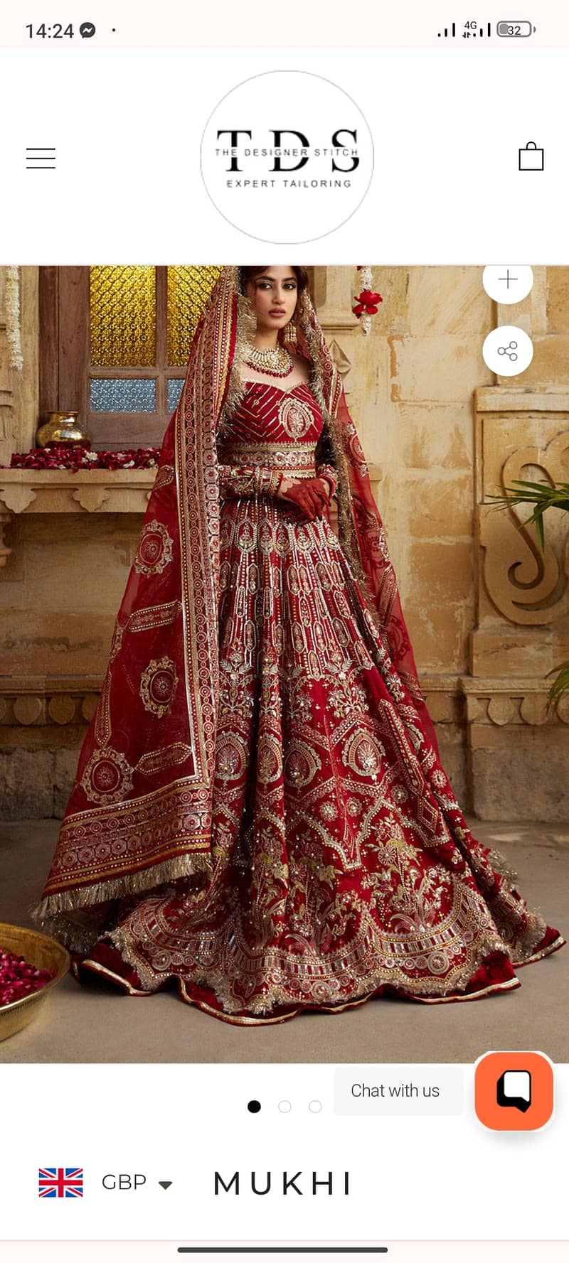 Moshin Naveed ranjha bridal dress from collection Sagar 4