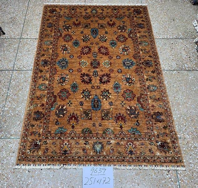 handmade afghan carpet 100 wool 2
