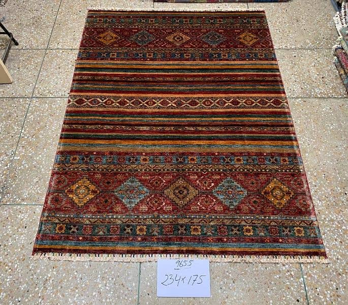 handmade afghan carpet 100 wool 5
