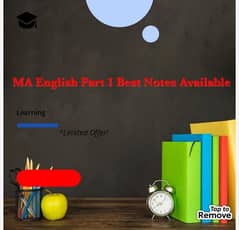 MA English Notes Available