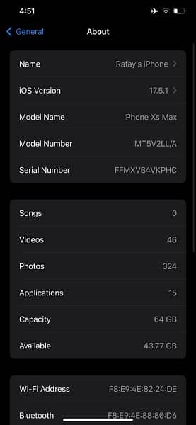 Iphone XS max 64gb sim working 1