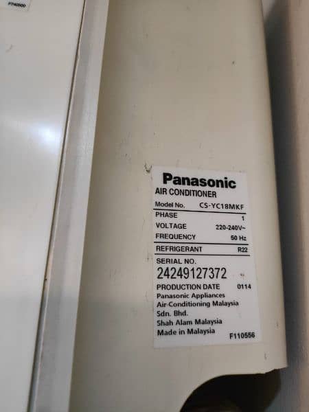 Panasonic original 1.5 ton ac (made in Malaysia) 2