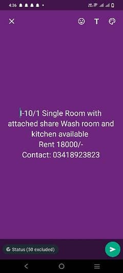 Single Room available for females