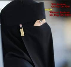 Zip Forhead Niqab Patti