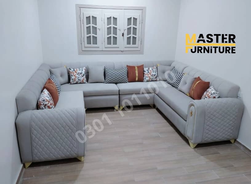 L shape sofa set, 5 seater sofa set, Furniture for sale Sofa set 5