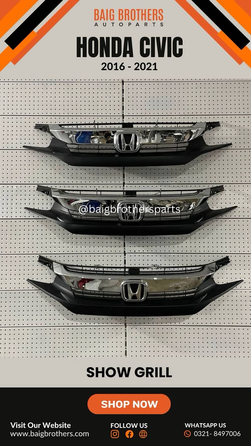 Honda Tucson Elantra MG HS ZS Sportage Picanto Bumper Digi Door Fender 12