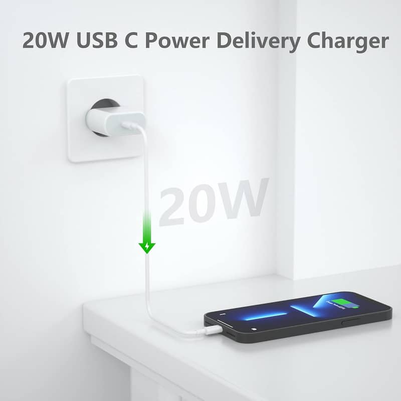 20W USB C Fast Plug Adapter with cable 3