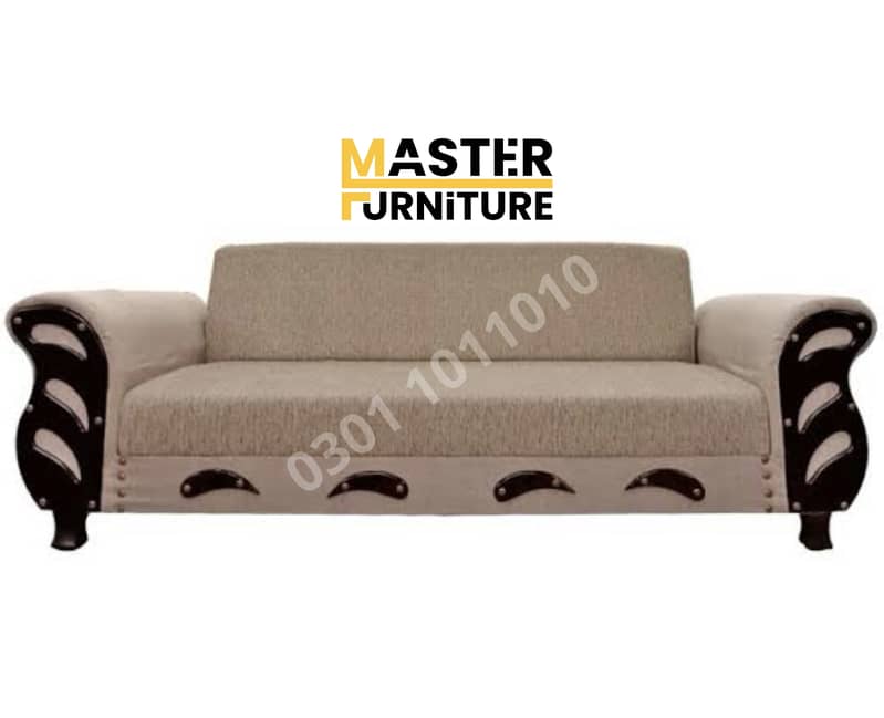 Sofa Combed|Chair set |Stool| L Shape |Sofa |Double Sofa Cum bed 9