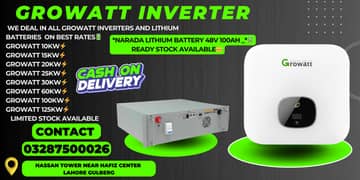 Growatt inverter 10kw/15kw/20kw/25kw/Solar / Narada Lithium Battery 0