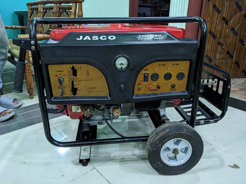 Jasco gas generator 6.5 kva 2