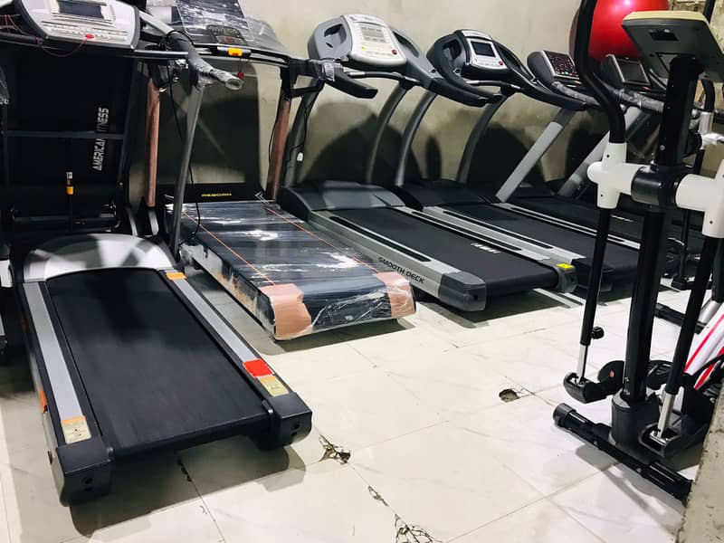 Eletctric treadmill, Running treadmill machine , Ellipticals, dumbbel 12