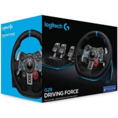 logitech g29 pro gaming stearing wheel  with shifter . all accessories