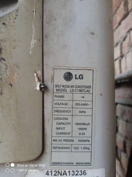 Pin pack geniun LG ac in working condition 2