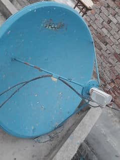 4 feet dish  with  foucs  lnb   all sat oky only sires log  contac now