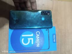 Tecno camon 15 4/128 pta approved with box
