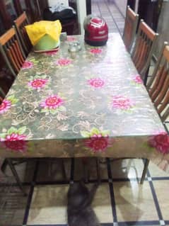 Dining table double glass for sale 0