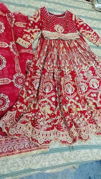 Raw Silk Lehnga Choli - Bridal Dress 3