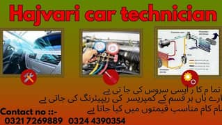 hajvari car ac technician all type of car ac service are available