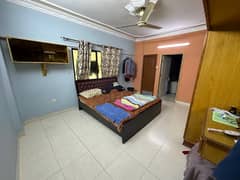 FULLY FURNISHED FLAT WITH BED, AC, TV & FRIDGE