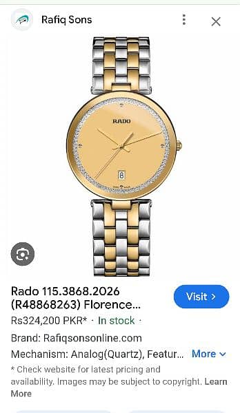 Rado Florence watch Model R48868263 3