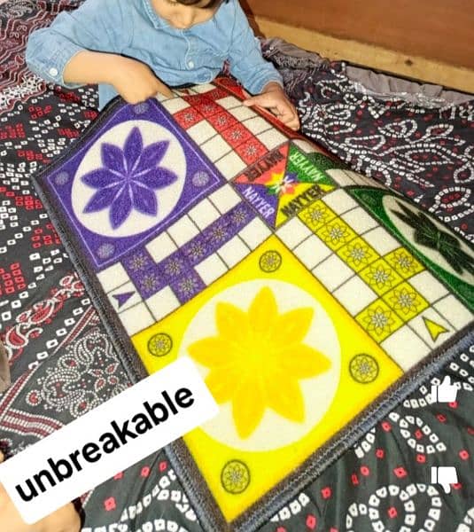 Ludo carpet mate unbreakable & washable Ludo for all 6