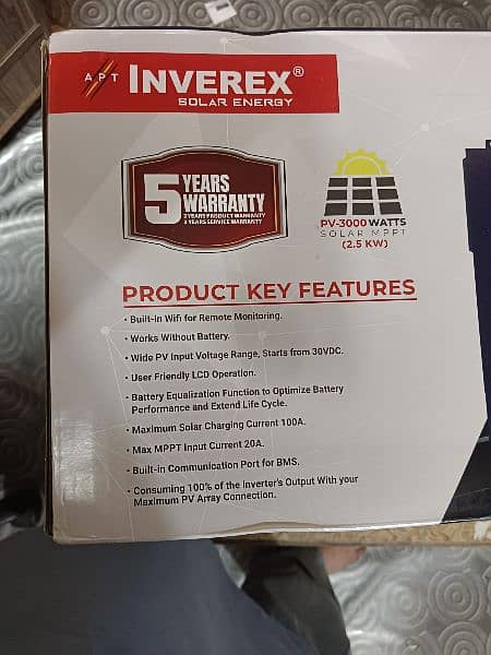 inverex 2.5kw Brand New with WiFi available with best price 1