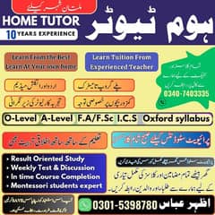 Home Tutor Available