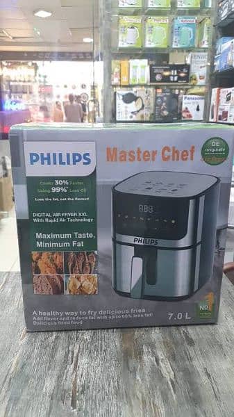 Philips LCD Touch Air Fryer - 7.0 Liter Capacity Master Chef 3
