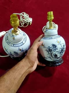 Chinese. lamps pair good condition