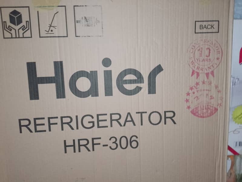 Haier, Refrigerator HRF-306  [red color) new box pack 4