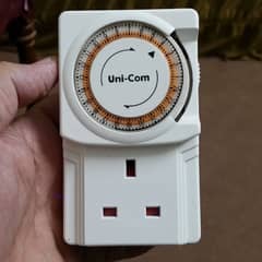 24 Hour Mechanical Mains Plug In Timer Switch Time Clock Socket UK