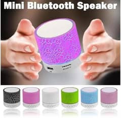 Mini portable Bluetooth speaker with light Rechargeable 0