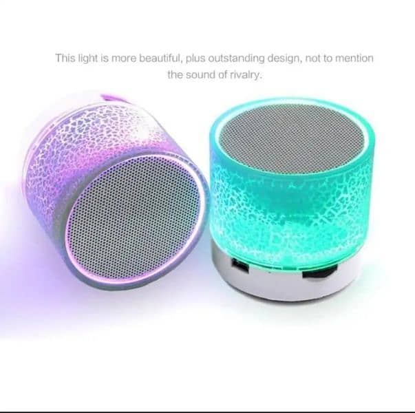 Mini portable Bluetooth speaker with light Rechargeable 4