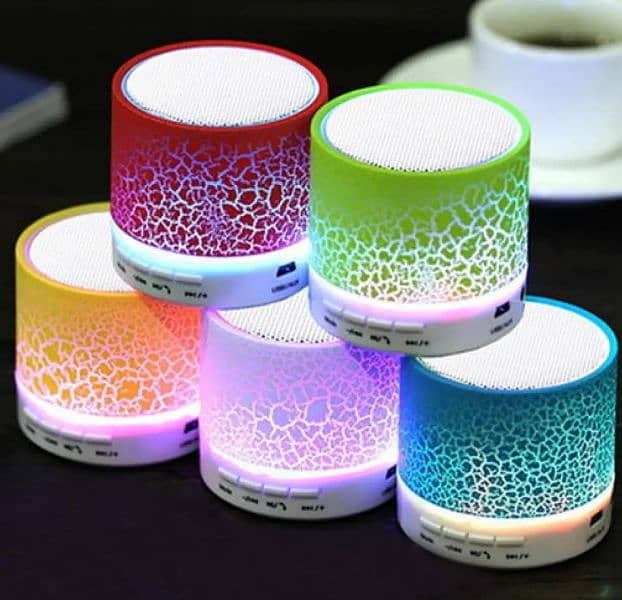 Mini portable Bluetooth speaker with light Rechargeable 5