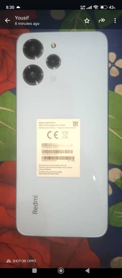 Redmi 12 10 by 10 condition with box just 1 month used cover is free