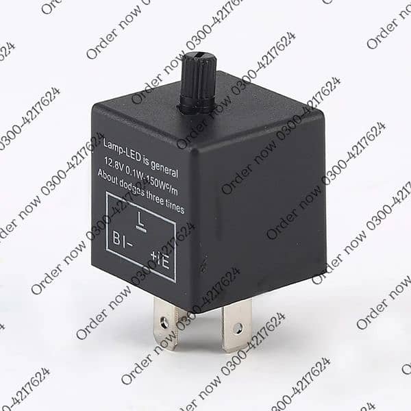 3pins Car LED Flasher Relay 12V Universal Electronic Adjustabl 1