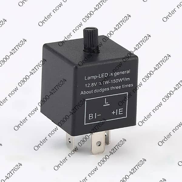 3pins Car LED Flasher Relay 12V Universal Electronic Adjustabl 2