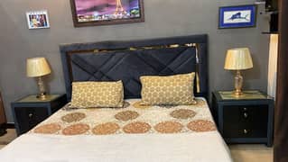 available for sale new king saiz bed two said table dressing