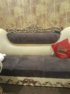 1 bed + baby bed new with chair and table + 3,sofa set