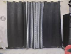 Black & Grey Velvet Curtains